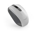 безжина безшумна мишка Wireless Silent Mouse - NX-8008S White+Gray - Silent, 2.4GHz