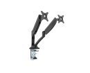 Стойка за два монитора Monitor Mount - GL502  Aluminuim Black - 2 Monitors, Gas Lifters - MA-GL502-BK