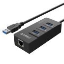 USB3.0 HUB 4 port + LAN - HR01-U3