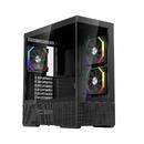 Case ATX - Crystal Vision CV7 Black - 5 x 120 mm included