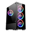 Кутия Case ATX - Fire Dancing V2-A RGB - 4 fans included