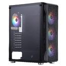 кутия Case ATX - Firebase X5 RGB v2 - 4 fans included