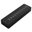 хъб USB 10-port HUB with power adapter -  P10-U2-V1-EU-BK