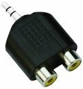 Адаптер Adapter 3.5mm Stereo M / 2x RCA F - CA501