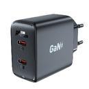 Универсално зарядно за стена Charger Wall GaN PD35W - A49 - USB-C x 2, Black