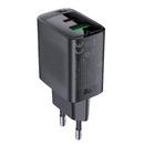 Charger Wall GaN PD 20W - A78 - USB-C x 1, USB-A x 1, Black