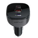зарядно за кола Fast Charger Car PD3.1 165W - B14 - USB-C x 2, USB-A x 1, Black