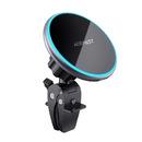 Стойка за телефон за кола Car phone holder - for Air vent, Wireless Magnetic Wireless Charging - D3 - Silver