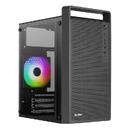 Case mATX - CS-109-G-BK-v1 - FRGB, Tempered Glass