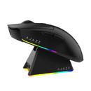 Ajazz професионална геймърска мишка AJ139 V2 MC - Wireless Gaming Mouse - 1K, Magnetic Charging Dock, Black
