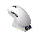 Ajazz професионална геймърска мишка AJ179 APEX - Wireless Gaming Mouse - 8K, Magnetic Charging Dock, White