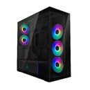 кутия Case E-ATX - Xtender VG (Mirror Black) - PCIe Gen 4 riser included, 5 A-RGB Fans included