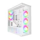 кутия Case E-ATX - Xtender VG (White) - PCIe Gen 4 riser included, 5 A-RGB Fans included