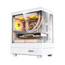 кутия Case mATX - DB330M White - Reversed fans included