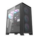 кутия Case ATX - DRX70 Mesh Black - Addressable RGB 4 fans, USB-C