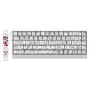 Madlions Professional Gaming Mechanical Keyboard FIRE 68 ULTRA - 8K, Gateron Magnetic Jade Switches - White Countour