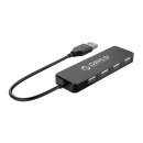 хъб USB2.0 HUB 4 port Black - FL01-BK