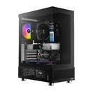 кутия Case ATX - ATLAS E1 - 3 x 120 mm A-RGB, Digital Display, Tempered Glass