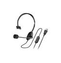Genius Single Ear Headset - HS-100U, Mic, USB, Black