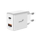 Fast Charger PD-20AC - 20W, USB-A, USB-C, PD3.0, QC3.0, White
