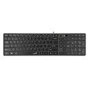 Genius Slim Keyboard SlimStar 126 Black - Copilot, Low profile Chocolate