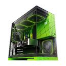 кутия Case EATX - Model 5 Black/Green, NVIDIA style limited edition - 5 x 140 mm aRGB fans included