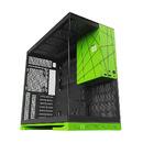 кутия Case EATX - Model 5 Black/Green, NVIDIA style limited edition