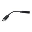 преходник Adapter Type-C M to 3.5mm audio jack 4P F, Black - MAKKI-CBL-C-AUDIO-BK