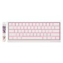 Professional Gaming Mechanical Keyboard MAD 60 HE Flagship V2 - 8K, Magnetic Amber Pro Switches - White