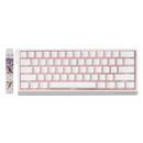 професионална геймърска механична клавиатура Professional Gaming Mechanical Keyboard MAD 60 HE RGB - 1K, Magnetic Amber Pro Switches - White