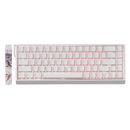 професионална геймърска механична клавиатура Professional Gaming Mechanical Keyboard MAD 68 HE Flagship - 8K, Magnetic Amber Pro Switches - White