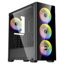 кутия за компютър Case ATX A72 aRGB - Remote/4 Fans