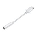 Adapter Type-C M to 3.5mm audio jack 4P F, White - MAKKI-CBL-C-AUDIO-WH