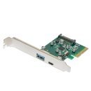 PCI-E card 2 x USB3.1 A+C ports - MAKKI-PCIE-2XUSB31-AC-V1