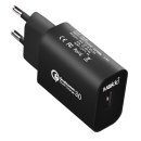 зарядно за стена Fast Charger QC3.0 18W - MAKKI-QC18W-BK