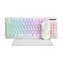 Marvo Геймърски комплект Gaming COMBO CM310 3-in-1 White - Keyboard, Mouse 1000 Hz, Mousepad