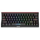 безжична механична геймърска клавиатура Wireless Gaming Mechanical keyboard Hecate 61WR Black - KG962W-R - Bluetooth 5.0, 63 keys