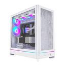 Montech кутия Case ATX - HS01 PRO (W) - 5 x 120 mm ARGB Fans, USB-C, White