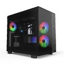 кутия KING 65 Pro, Dual Chamber Mid-tower Case, 3 ARGB Fans, Black