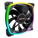 вентилатор RX140 PWM, REVERSE Fan, 140mm, ARGB, Black