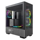 кутия SKY TWO, Mid-tower Case, TG, 4x120mm ARGB Fans, Black