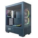 кутия SKY TWO, Mid-tower Case, TG, 4x120mm ARGB Fans, Morocco Blue