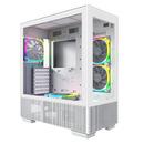 кутия SKY TWO, Mid-tower Case, TG, 4x120mm ARGB Fans, White