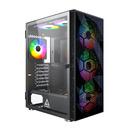Montech кутия X3 MESH, Mid-tower Case, TG, 6 fixed RGB Fans, Black