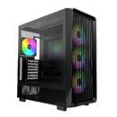 Case mATX - X5 (B) - 4 A-RGB fans, USB-C