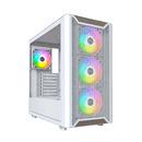 кутия Case ATX - XR Wood (W) - 4 x 120 mm ARGB Fans, Wood, USB-C, White