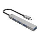 USB3.0/2.0 HUB 4 port - Type-C input - AH-13-GY