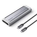 Storage - Case - M.2 NVMe/SATA M/B key - USB3.1 Type-C, Silicone Protective Case, 10Gbps - AXM2S-G2-GY-BP