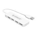 хъб USB2.0 HUB 4 port White - FL01-WH