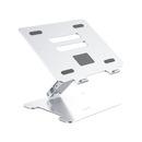 Laptop Stand - Aluminum, 2 x USB3.0, Card Reader, up to 15.6" - LST-2AS-SV